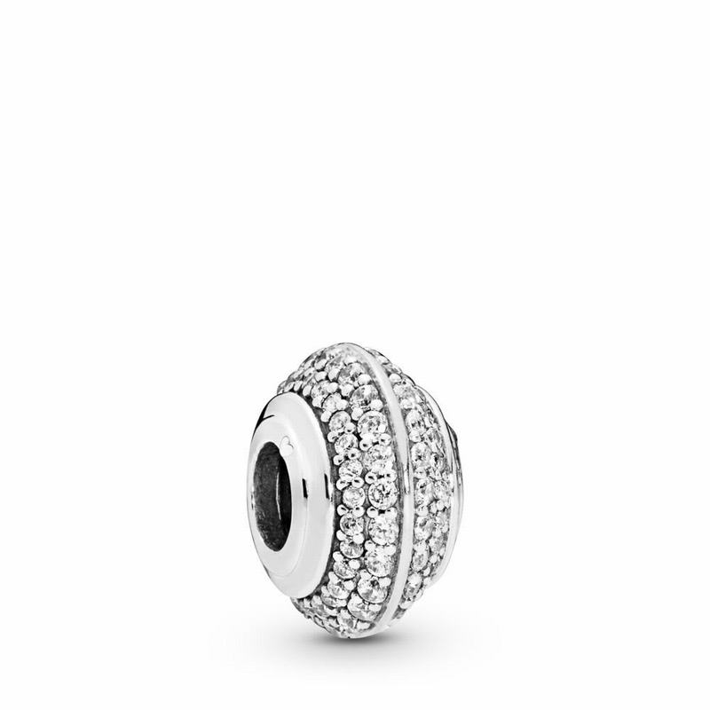 Pandora Sparkling Pavé Charm Ireland - Sterling Silver/Cubic Zirconia - 105943KTY